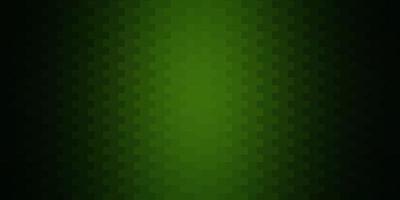 dunkelgrüner Vektorhintergrund mit Rechtecken. Rechtecke mit buntem Farbverlauf auf abstraktem Hintergrund. Muster für Werbespots, Anzeigen. vektor