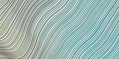 hellblaues, grünes Vektorlayout mit Kurven. bunte Illustration mit geschwungenen Linien. Design für Ihre Unternehmenswerbung. vektor