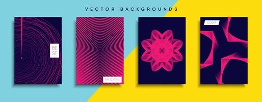 Minimale Vector-Cover-Designs. Zukünftige Plakatschablone. vektor