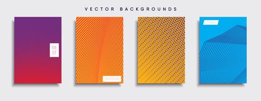 Minimale Vector-Cover-Designs. Zukünftige Plakatschablone vektor