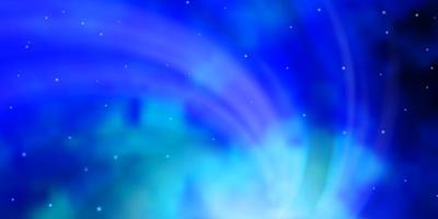 hellblaue Vektorschablone mit Neonsternen. dekorative Illustration mit Sternen auf abstrakter Schablone. bestes Design für Ihre Anzeige, Poster, Banner. vektor