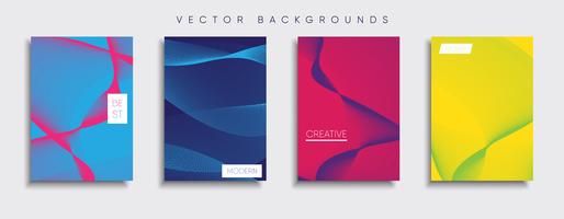 Minimale Vector-Cover-Designs. Zukünftige Plakatschablone vektor