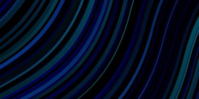 hellblaues, grünes Vektorlayout mit Kurven. abstrakte Darstellung mit Bandy-Farbverlaufslinien. bestes Design für Ihre Anzeige, Poster, Banner. vektor