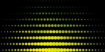 mörkgrön, gul vektorbakgrund med bubblor. abstrakt dekorativ design i lutningsstil med bubblor. mönster för broschyrer, broschyrer. vektor