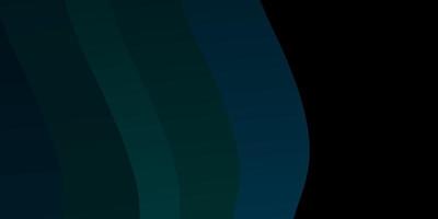 dunkelblaue, grüne Vektorvorlage mit Linien. abstrakte Darstellung mit Bandy-Farbverlaufslinien. bestes Design für Ihre Anzeige, Poster, Banner. vektor