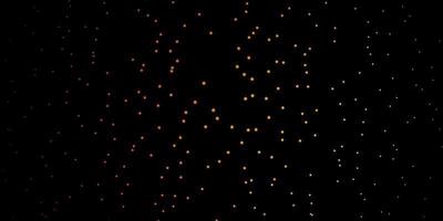 dunkelorangefarbener Vektorhintergrund mit kleinen und großen Sternen. leuchtende bunte Illustration mit kleinen und großen Sternen. Thema für Handys. vektor