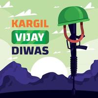 Kargil Vijay Diwas Konzept vektor