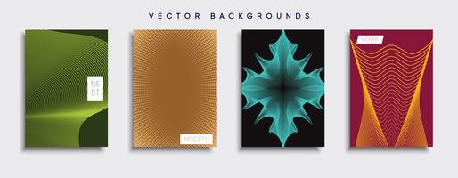 Minimale Vector-Cover-Designs. Zukünftige Plakatschablone vektor