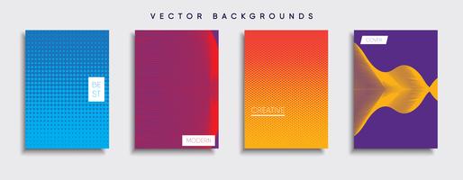 Minimale Vector-Cover-Designs. Zukünftige Plakatschablone vektor