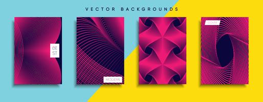 Minimale Vector-Cover-Designs. Zukünftige Plakatschablone. vektor