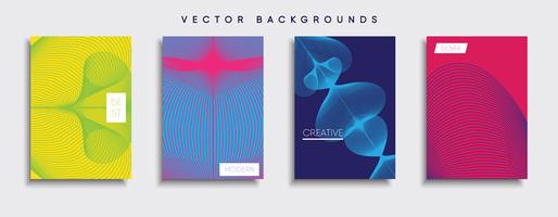 Minimale Vector-Cover-Designs. Zukünftige Plakatschablone vektor