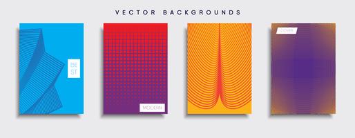 Minimale Vector-Cover-Designs. Zukünftige Plakatschablone vektor