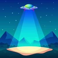 UFO-Konzept Hintergrund vektor