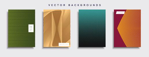 Minimale Vector-Cover-Designs. Zukünftige Plakatschablone vektor