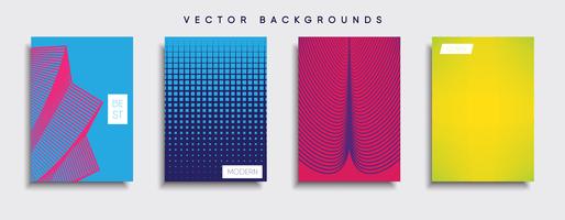 Minimale Vector-Cover-Designs. Zukünftige Plakatschablone vektor