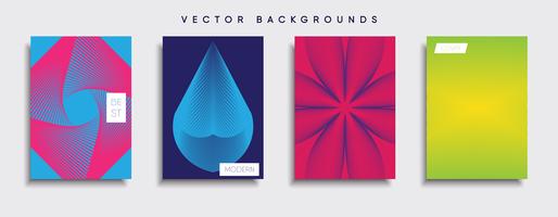 Minimale Vector-Cover-Designs. Zukünftige Plakatschablone. vektor