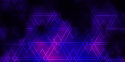 mörk lila vektor layout med linjer, trianglar. illustration med uppsättning färgglada trianglar. mall för målsidor.