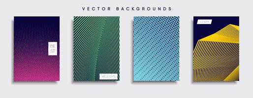 Minimale Vector-Cover-Designs. Zukünftige Plakatschablone vektor