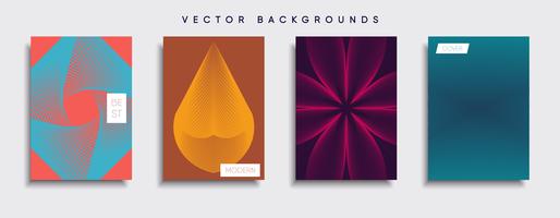 Minimale Vector-Cover-Designs. Zukünftige Plakatschablone. vektor