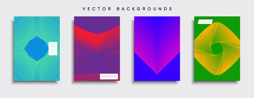 Minimale Vector-Cover-Designs. Zukünftige Plakatschablone. vektor