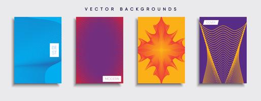 Minimale Vector-Cover-Designs. Zukünftige Plakatschablone vektor