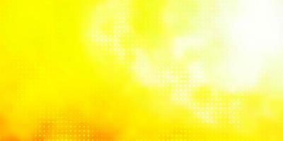 hellrote, gelbe Vektorvorlage mit Kreisen. abstrakte Illustration mit bunten Flecken im Naturstil. neue Vorlage für Ihr Markenbuch. vektor