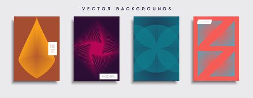 Minimale Vector-Cover-Designs. Zukünftige Plakatschablone. vektor