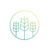 Weizen, Landwirtschaft-Symbol vektor