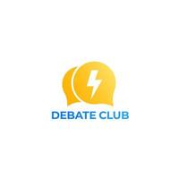 Debattierclub-Vektorlogo vektor