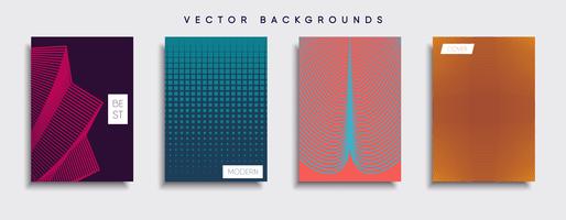 Minimale Vector-Cover-Designs. Zukünftige Plakatschablone vektor