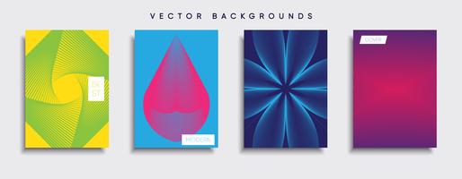 Minimale Vector-Cover-Designs. Zukünftige Plakatschablone. vektor