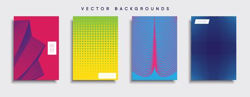 Minimal vektor täckdesign. Framtida affischmall