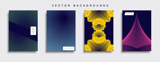 Minimale Vector-Cover-Designs. Zukünftige Plakatschablone. vektor