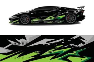 bil wrap grafisk racing abstrakt bakgrund för wrap och vinyl klistermärke vektor