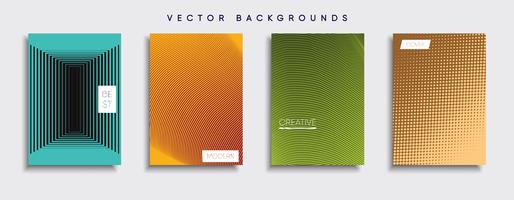 Minimale Vector-Cover-Designs. Zukünftige Plakatschablone vektor