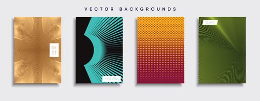 Minimale Vector-Cover-Designs. Zukünftige Plakatschablone vektor