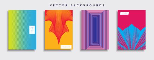 Minimale Vector-Cover-Designs. Zukünftige Plakatschablone vektor