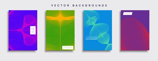 Minimale Vector-Cover-Designs. Zukünftige Plakatschablone vektor