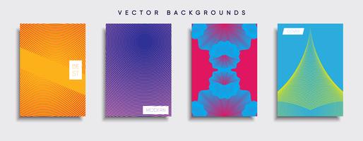 Minimale Vector-Cover-Designs. Zukünftige Plakatschablone. vektor