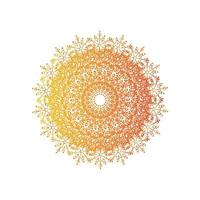 Mandala dekorative und dekorative Handzeichnung abstraktes buntes Design vektor