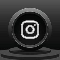 Social-Media-3D-Instagram-Symbol vektor