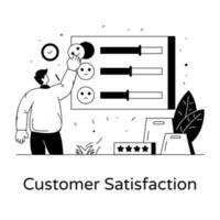 Kundenbewertungen Zufriedenheit vektor