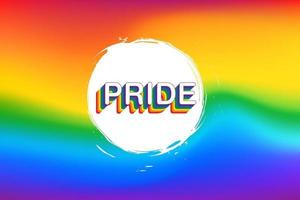 Illustration eines regenbogenfarbenen Hintergrunds mit LGBT-Unterstützung für Lesben, Schwule, Bisexuelle und Transgender-Gemeinschaften vektor