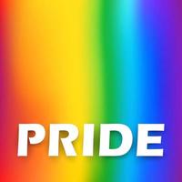 Illustration eines regenbogenfarbenen Hintergrunds mit LGBT-Unterstützung für Lesben, Schwule, Bisexuelle und Transgender-Gemeinschaften vektor