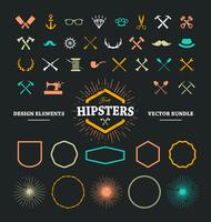 Hipster-Design-Elemente vektor