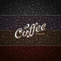 Kaffe sömlösa mönster vektor