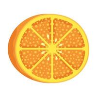 Orange Zitrusfrucht isolierte Symbol vektor