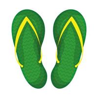flip flops sandaler isolerad ikon vektor