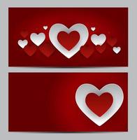 Valentinstag Herz Symbol Geschenkkarte. Liebe und Gefühle backgr vektor