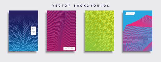 Minimale Vector-Cover-Designs. Zukünftige Plakatschablone vektor